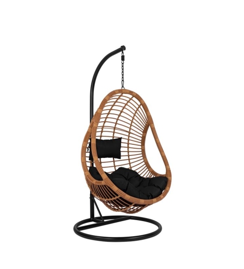 Κρεμαστή Πολυθρόνα Φωλιά Wicker Μπεζ 